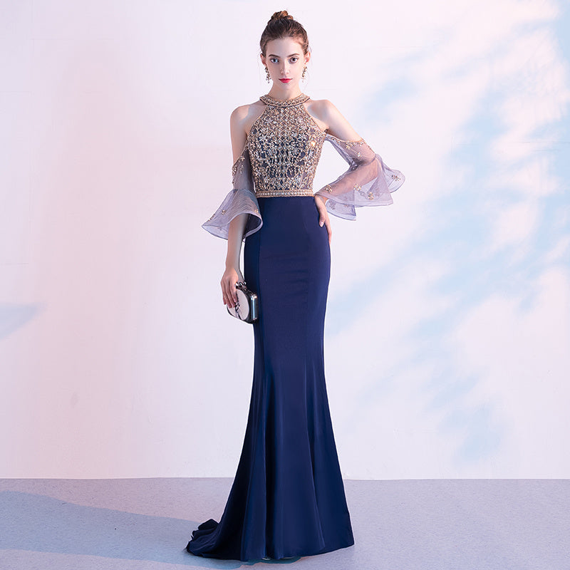 High Quality Textured Luxury Evening Dress For Women