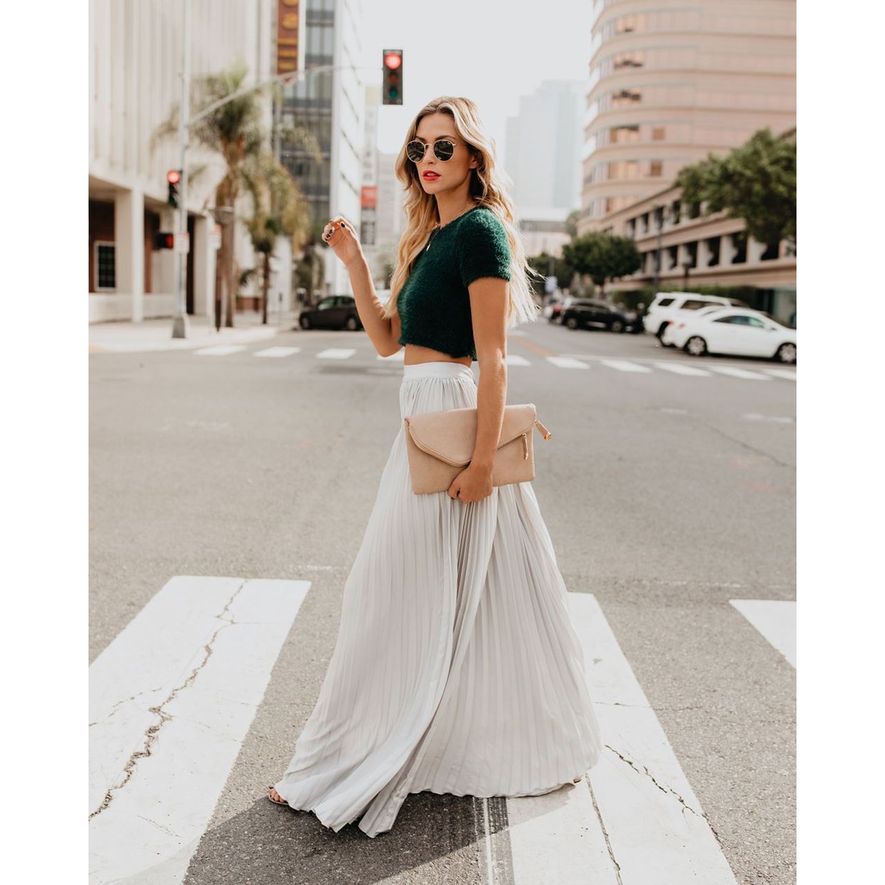 Women’s High Waist Casual Long Skirt in Multiple Colors S-XL