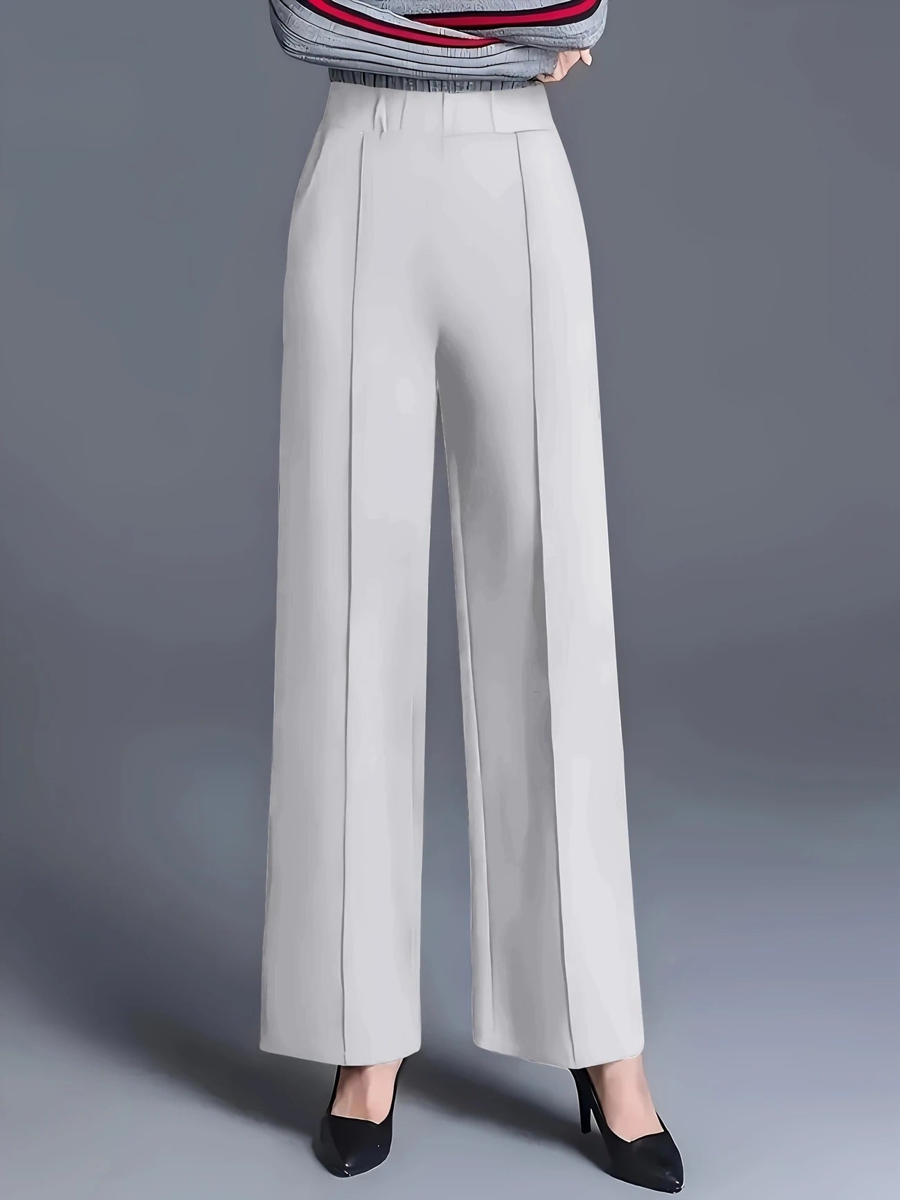 Women's Autumn Winter Wide Leg High Waist Loose Slimming Casual Pants