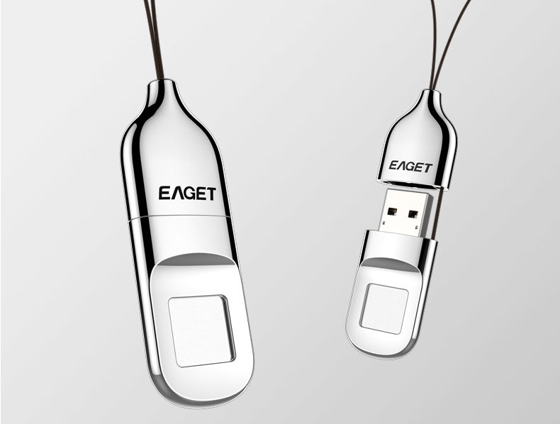 محرك أقراص فلاش USB معدني مشفر ببصمة الإصبع 32 جيجابايت 64 جيجابايت USB 2.0