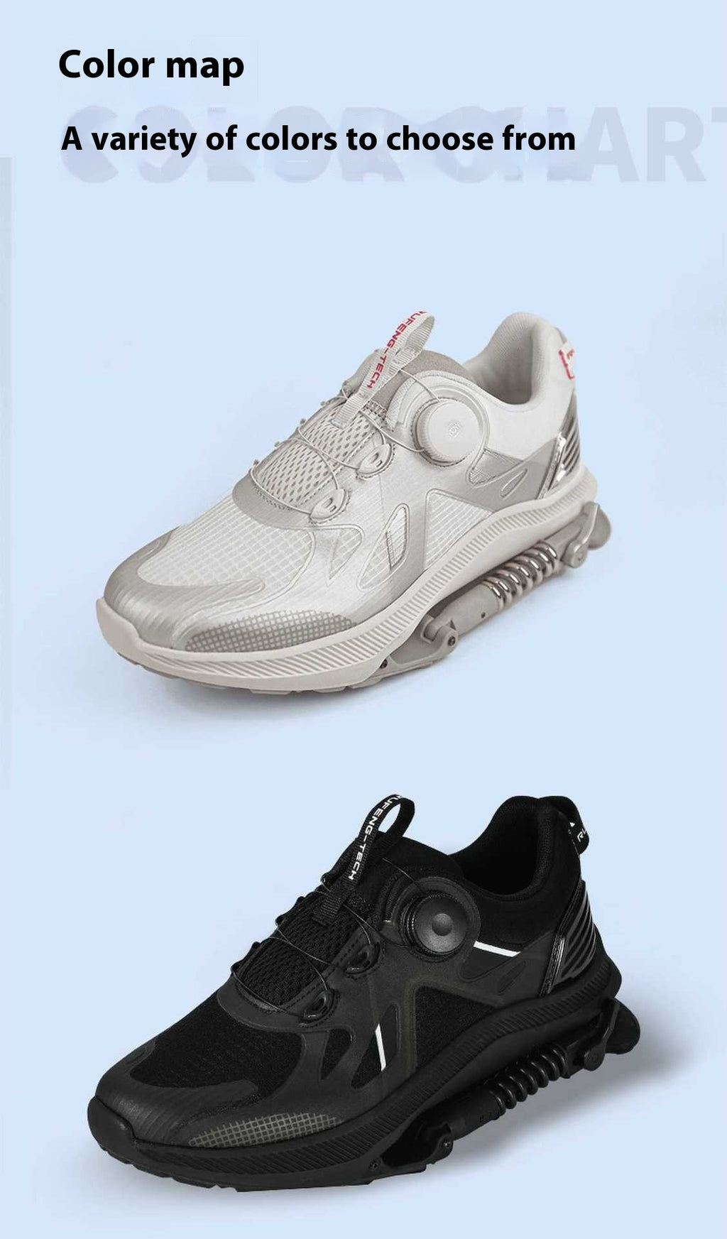 Black Mesh Tech Running Shoes Power Mechanical Marathon Sneakers