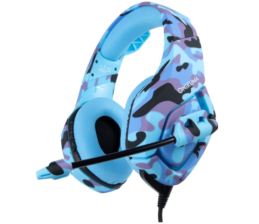 Destruction Camouflage Wired Gaming Headset with Mic