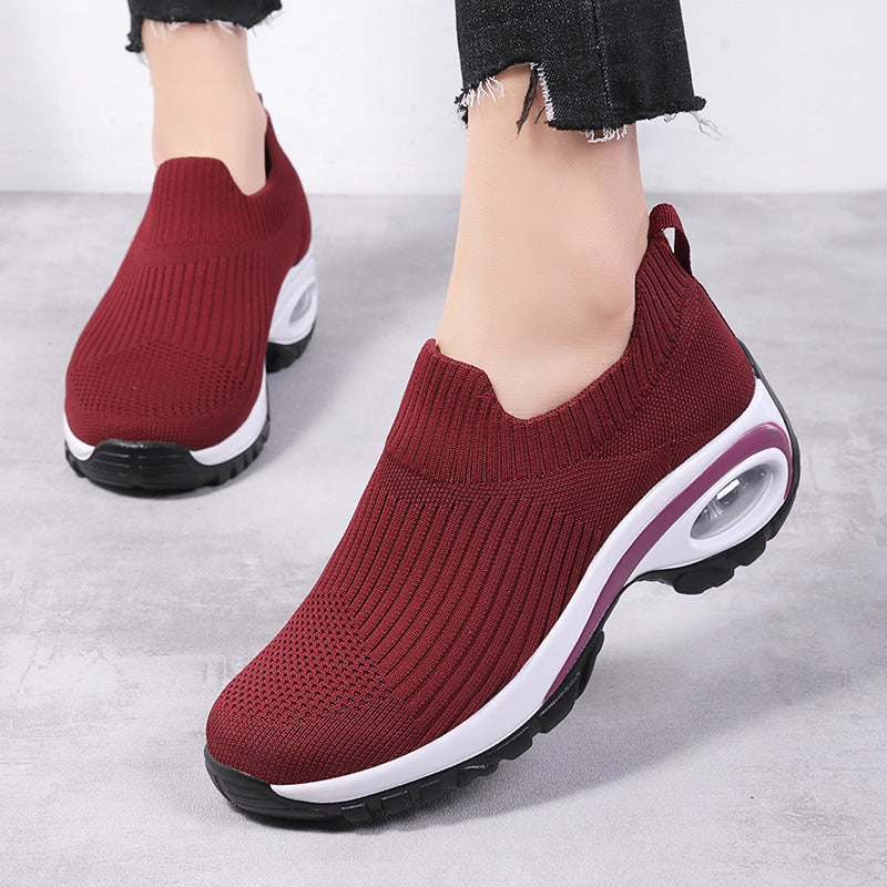 Women’s Breathable Mesh Running Sneakers with Air Cushion