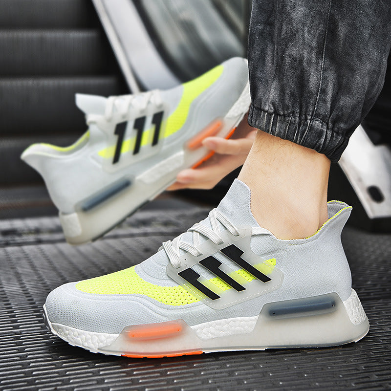 Chaussures de sport décontractées respirantes pour hommes à semelle épaisse