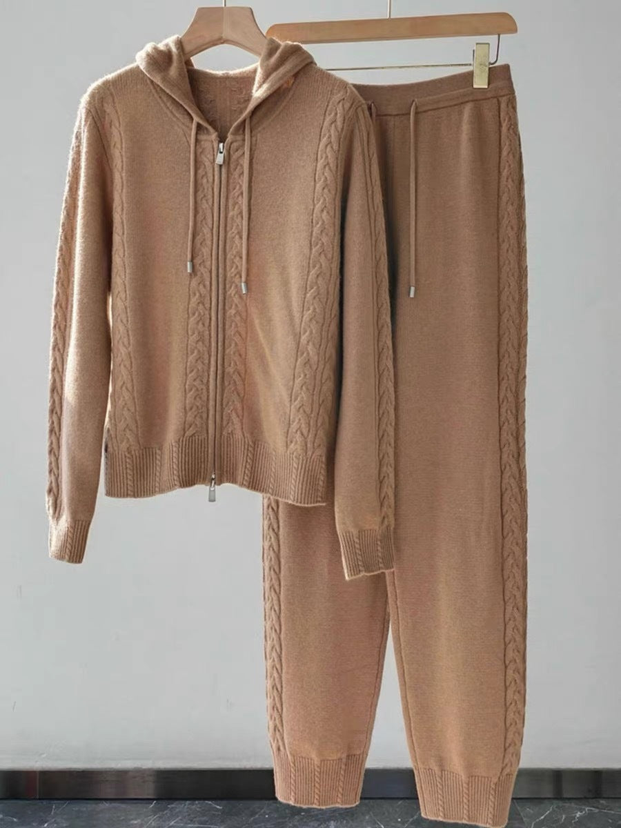 Combinaisons à capuche zippées Temperament Leisure Twist