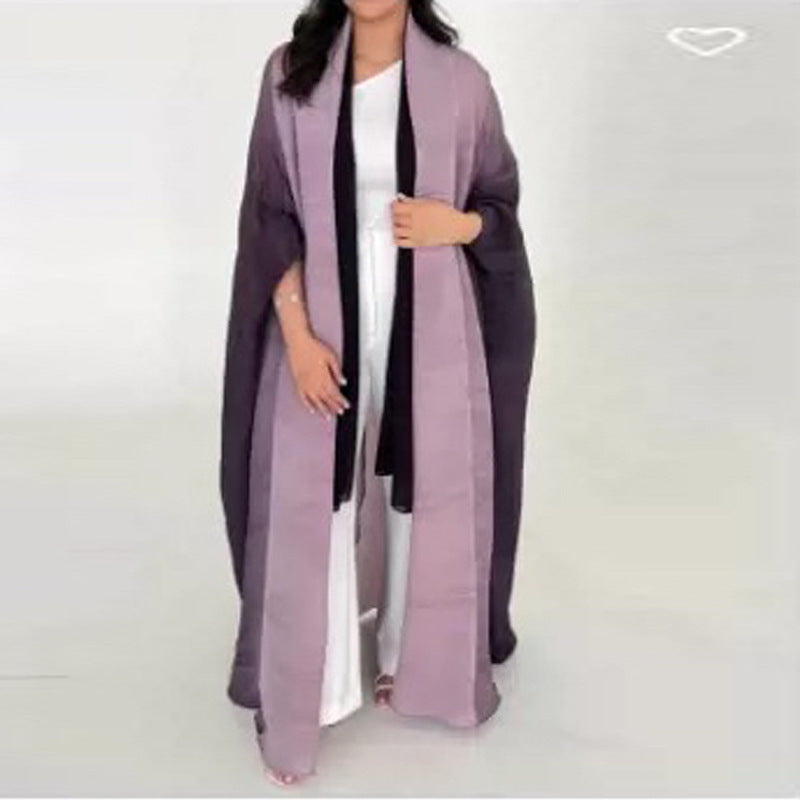 Sanzhai Shoulder Cloak Coat Pleated Loose Plus Size Scarf for Arab Women