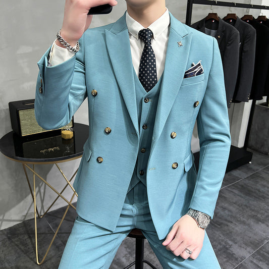 Men's Business Formal High-grade British Style Suit