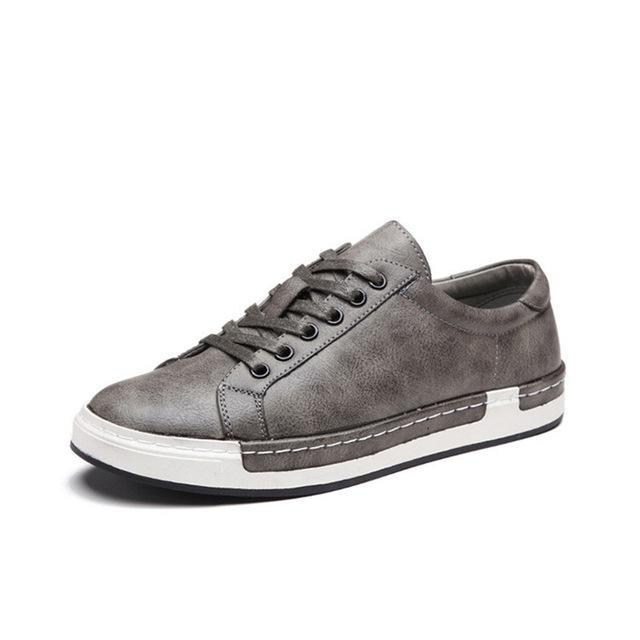 Handmade Men’s Flat Heel Rubber Sole Shoes