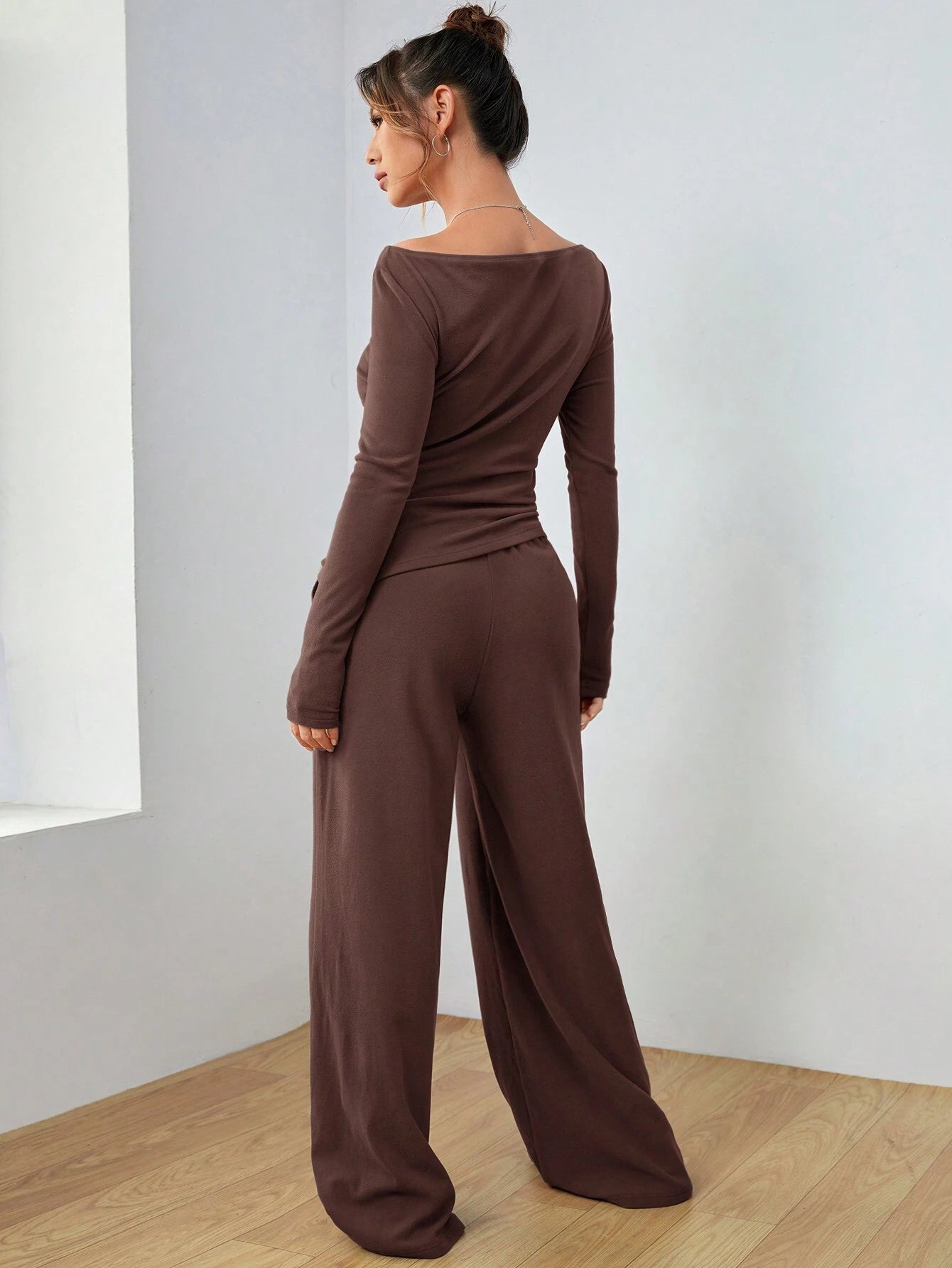 Women's Irregular Casual Long-Sleeve Suit Set