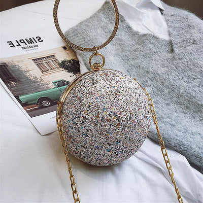 Fashion personality sequin messenger bag