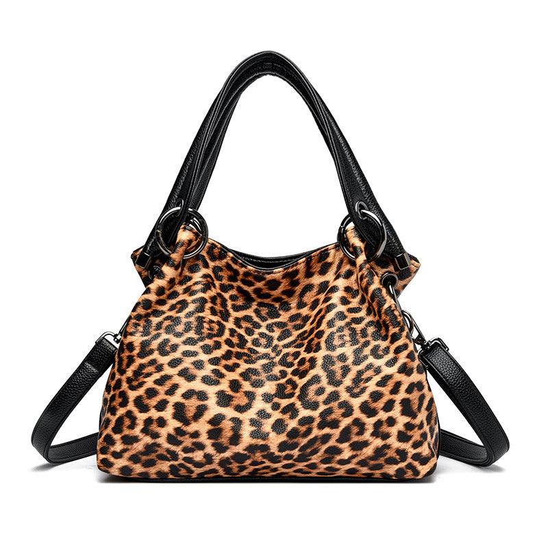 Leopard Zebra Print Genuine Leather Crossbody Bag for Women