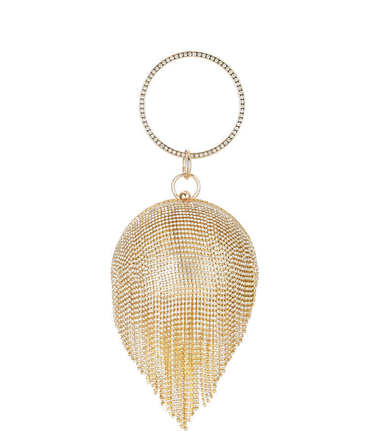 Women's Fashion Diamond Encrusted Spherical Dinner Bag