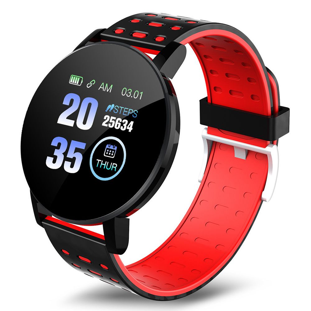 Montre Intelligente Bluetooth Écran LED 1,3 Pouce avec Moniteur de Fréquence Cardiaque et Rappel par Vibration