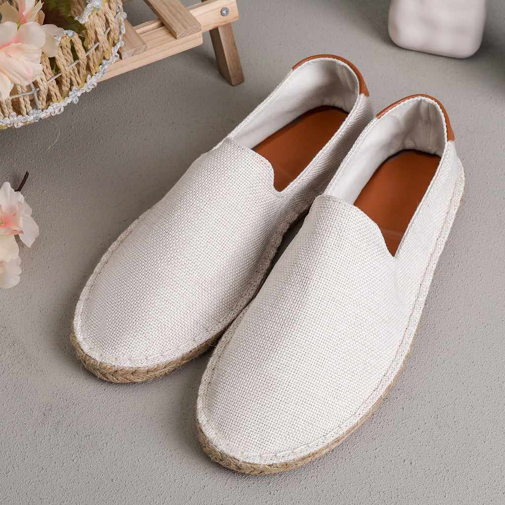 Mocassins en toile respirants et absorbants pour hommes