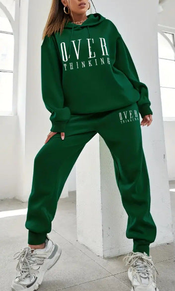 Thick Casual Hooded Long Sleeve Sweater Exercise Workout Outfit