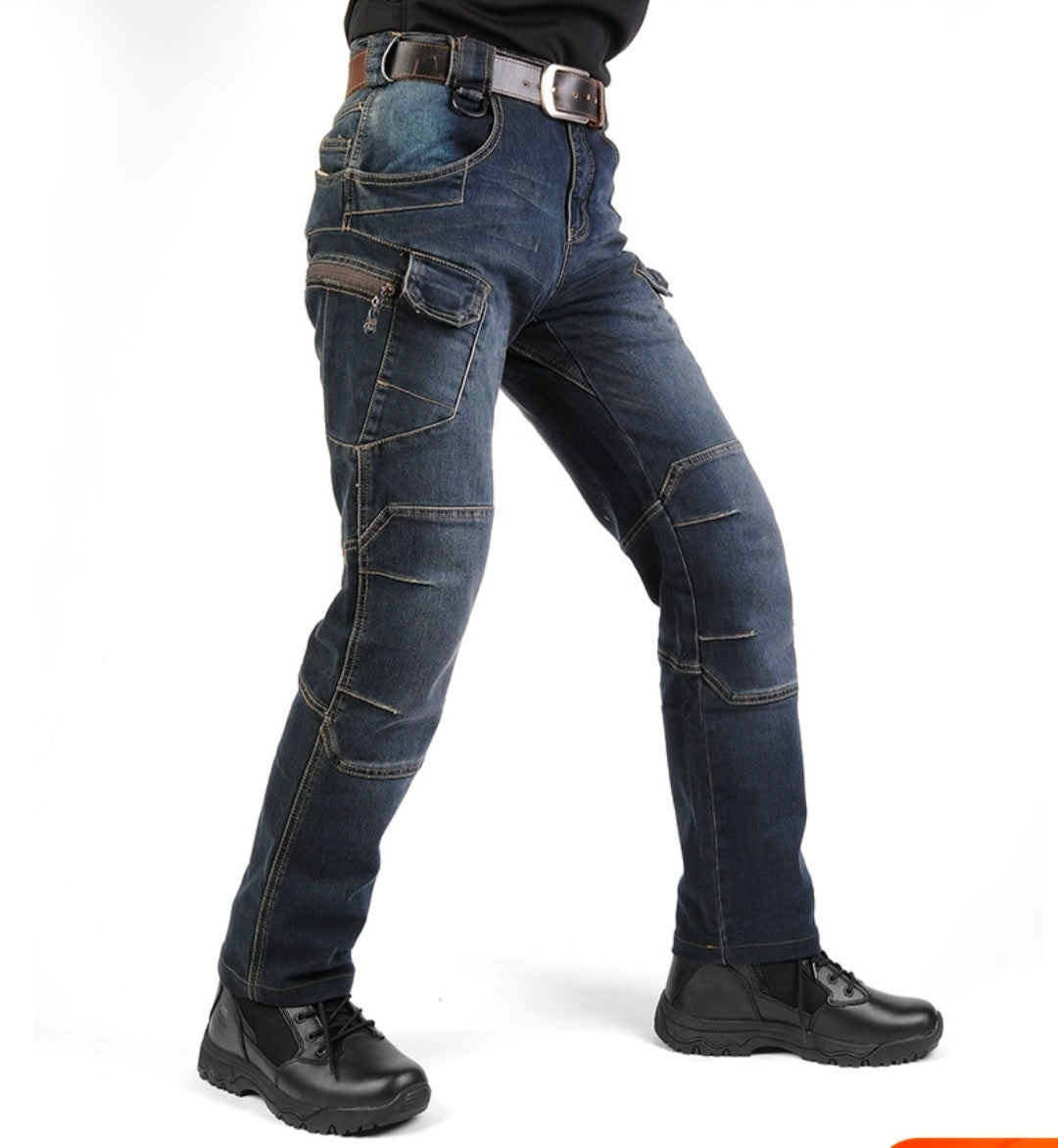 Men's Tactical Straight Slim Training Jeans