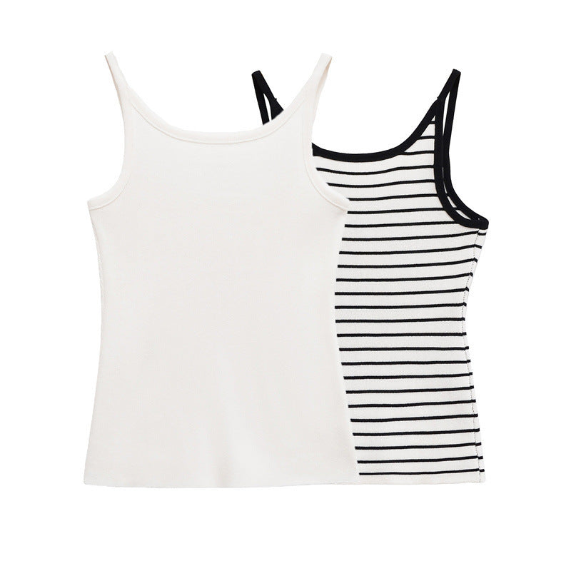 Summer New Women's Clothing All-matching Striped Sling