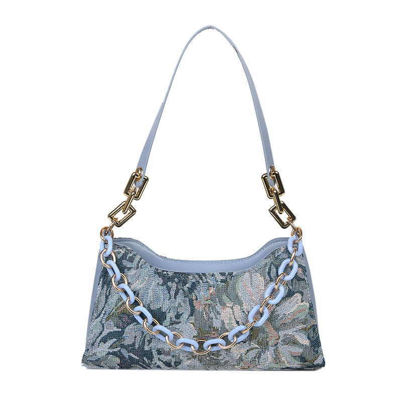 Fashion Simple Baguette Shoulder Bag for Armpit Carrying