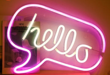 LED Neon Light with Acrylic Back Panel USB Powered Room Night Decoration