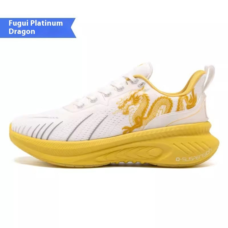 Chaussures de course à absorption des chocs et rebond avec semelle en caoutchouc et tige en maille PU