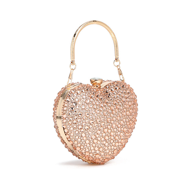 Sac à bandoulière croisé en chaîne incrustée de diamants