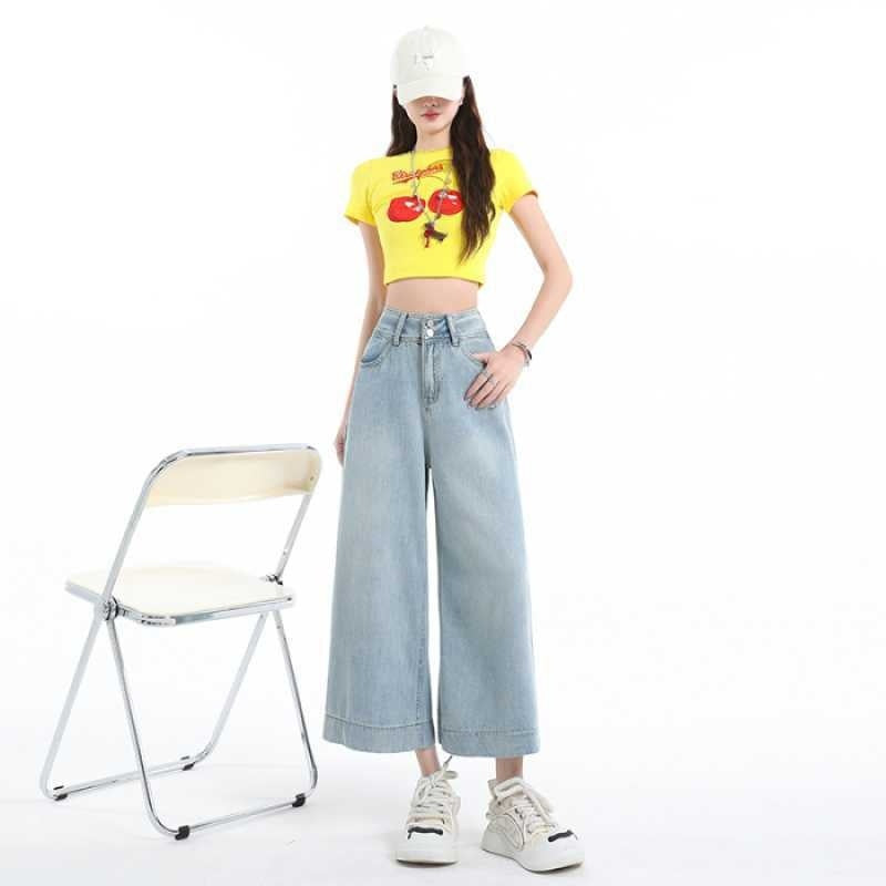 Jeans larges en Tencel Lyocell pour femme, trois épreuves, fins et frais pour l'été