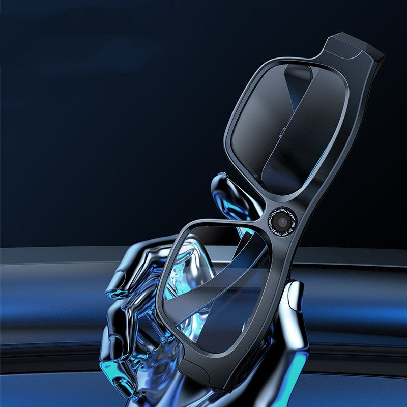 Black Smart Touch Glasses with Calling and Music Features