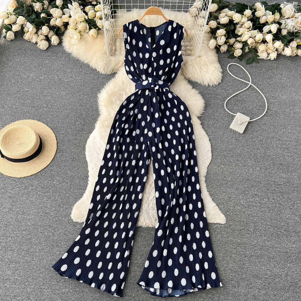 Combinaison Femme en Mousseline Taille Haute – Pantalon Long, Plusieurs Couleurs, Taille Unique