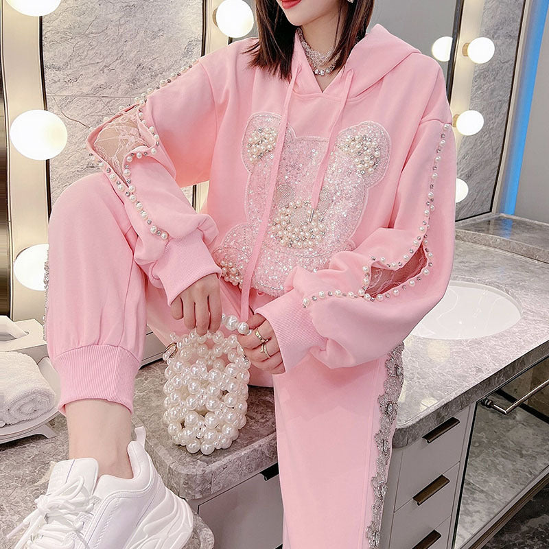 Women's Loose Long Sleeve Hooded Top Coat One Size Cotton