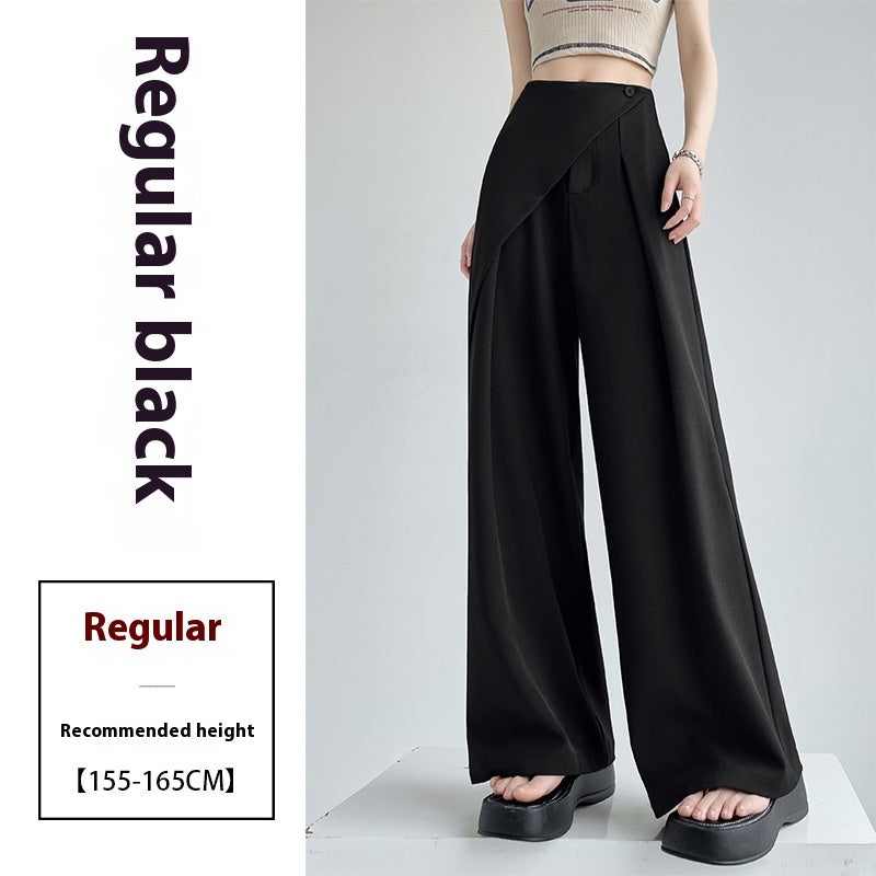 High-Grade Two-Piece Women's Suit with Wide-Leg Pants