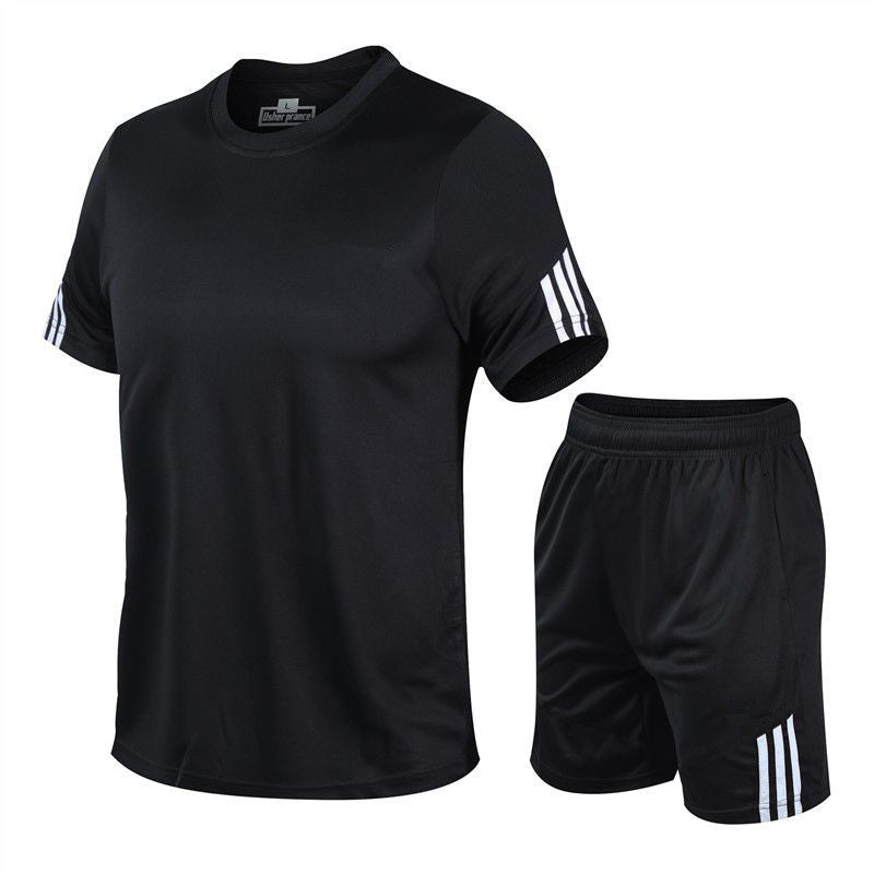 Men's Quick Dry Sports Track Suit Two-Piece Gym Running Set