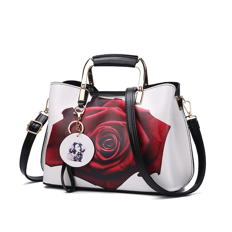 Fashionable Red PU Leather Lady's Portable Messenger Bag Trend