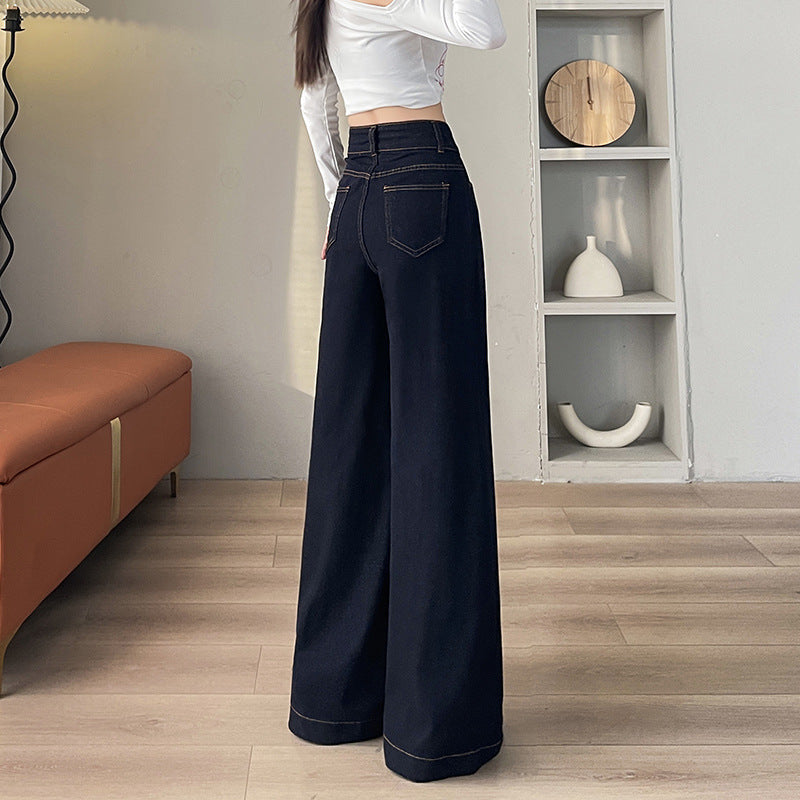 Skinny Jeans High Waist Wide Leg Loose Drooping