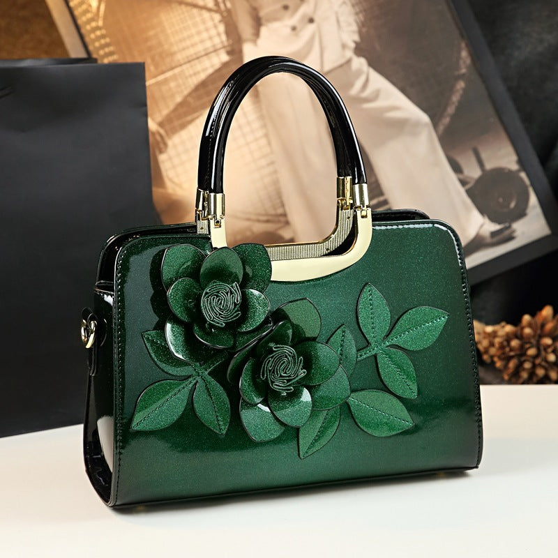 Fairy Temperament Gradient Flower Hand Crossbody Bag 30cm