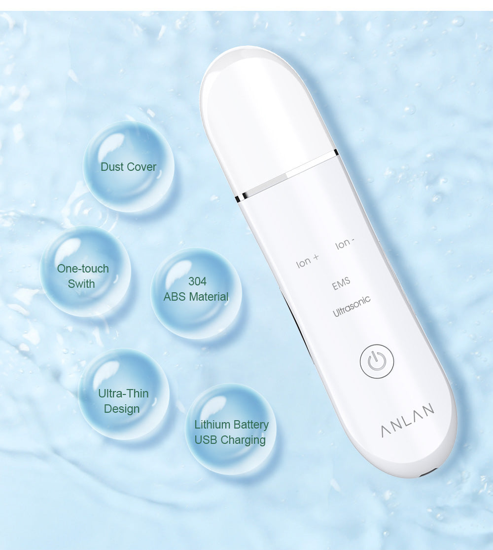 Appareil de nettoyage de peau ultrasonique en profondeur et lifting des pores