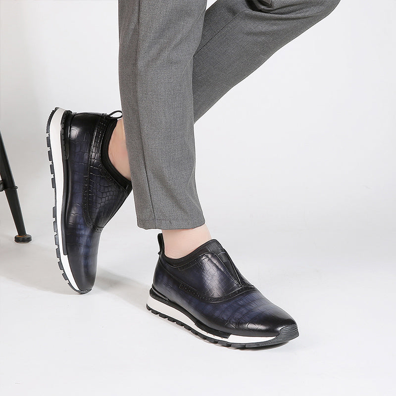 Baskets montantes décontractées couleur polonaise pour hommes, pointures 38-44