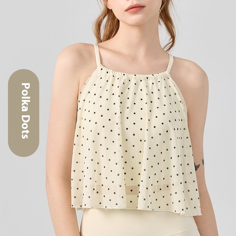 Mesh Yoga Clothes Vest Women's Outer Wear Sling