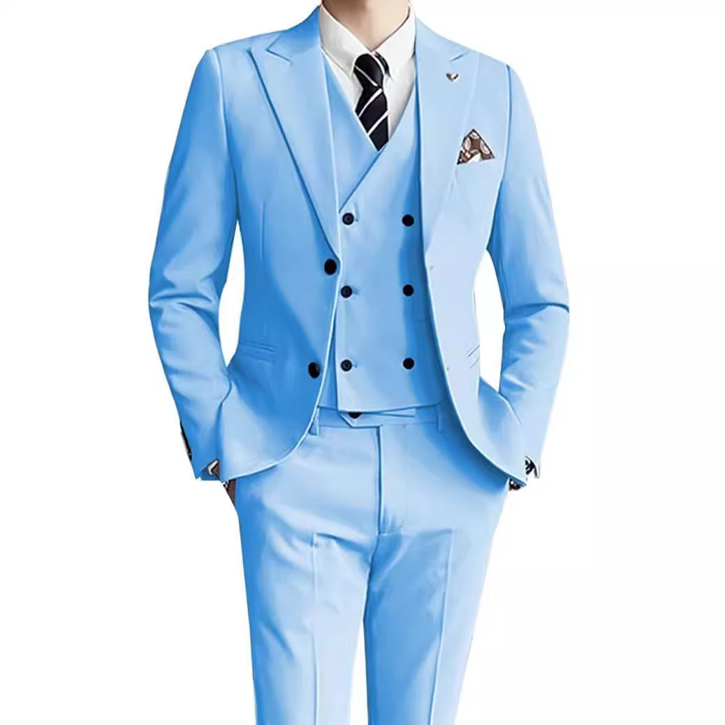 Men's Three-Piece Formal Suit Set