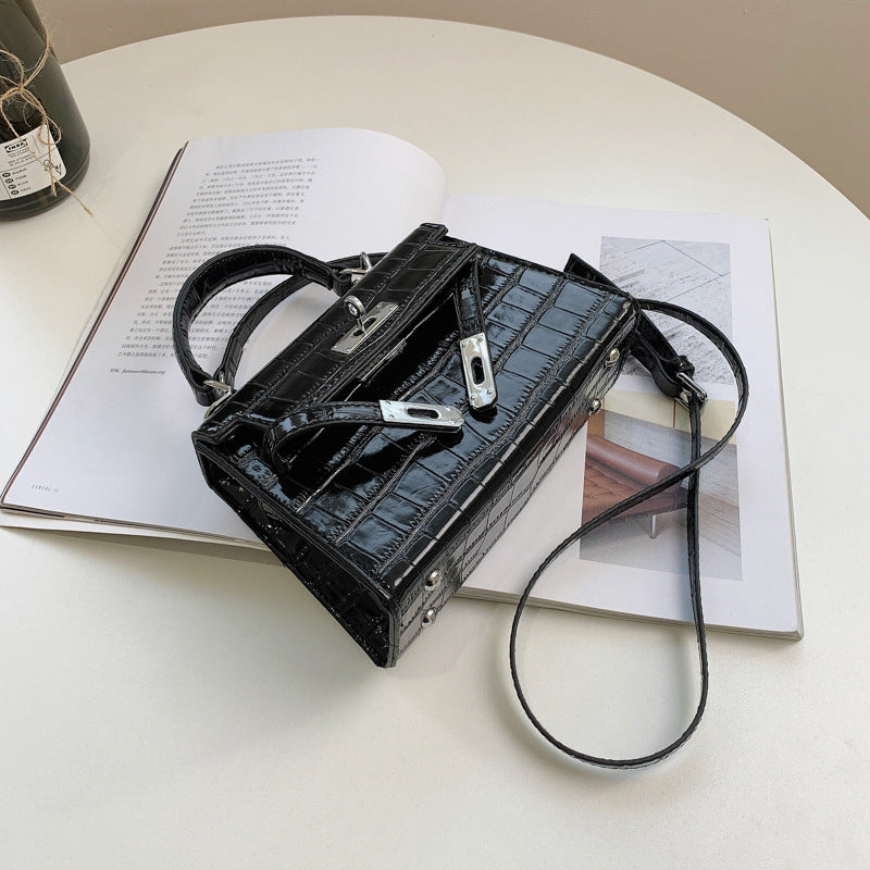 Western Style Mini Platinum Messenger Bag Soft Surface Crossbody