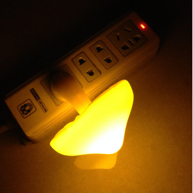 Mushroom LED Night Light with Sensor Warm White EU US Plug Wall Socket Lamp