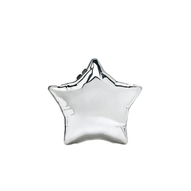 Silver One Shoulder Crossbody Bag for Women 19.5x17.5x10cm Acrylic Shell Shape
