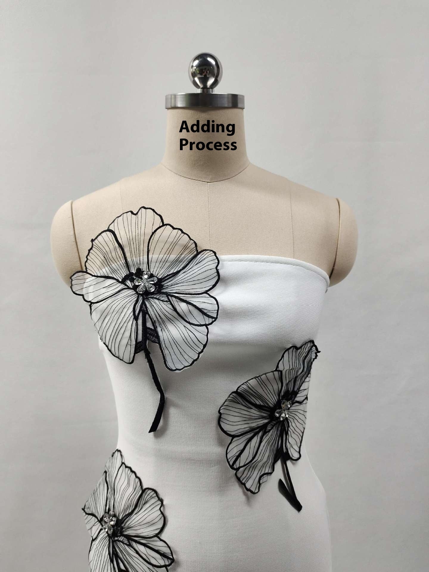 Bandage Decals Elegant Slim Dress