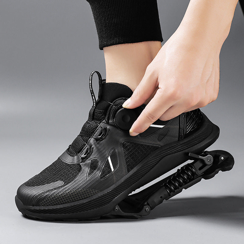 Black Mesh Tech Running Shoes Power Mechanical Marathon Sneakers