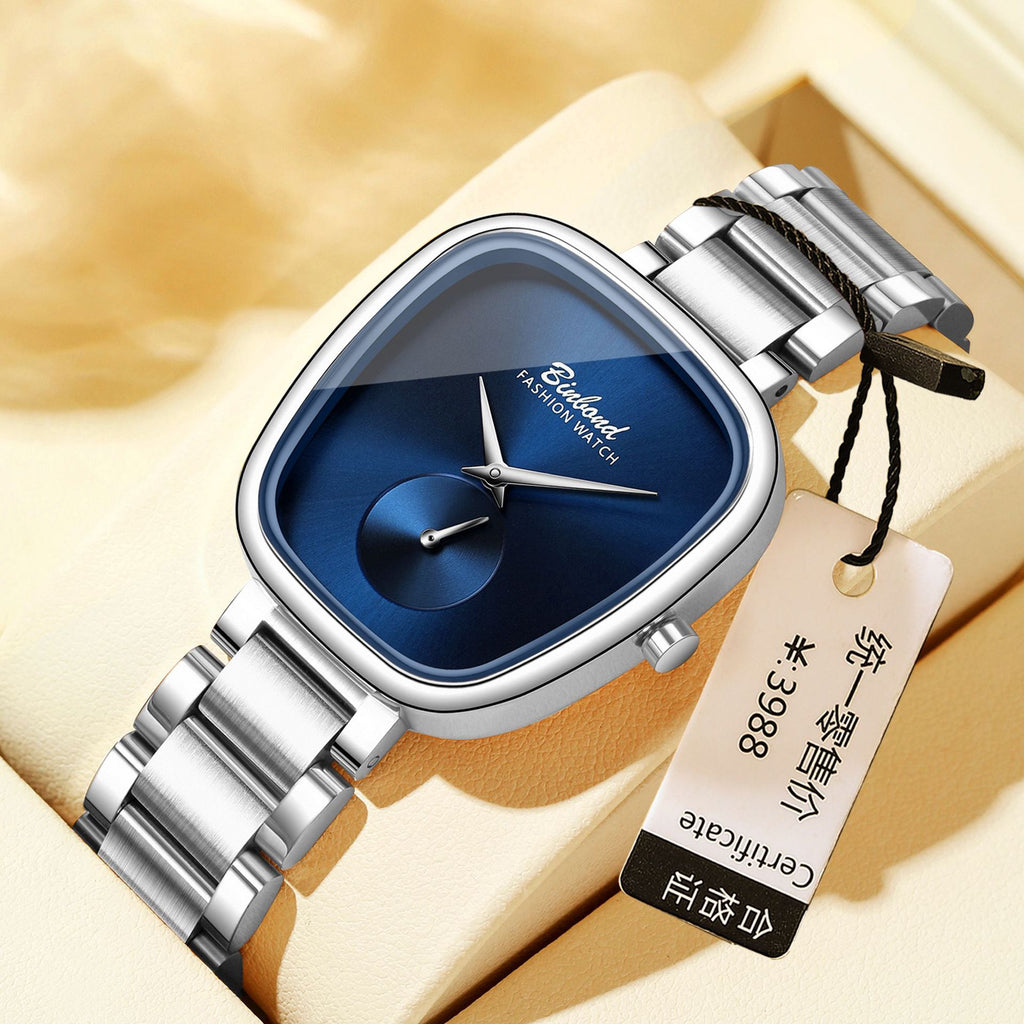 Montre à quartz étanche en acier inoxydable pour femme 34mm