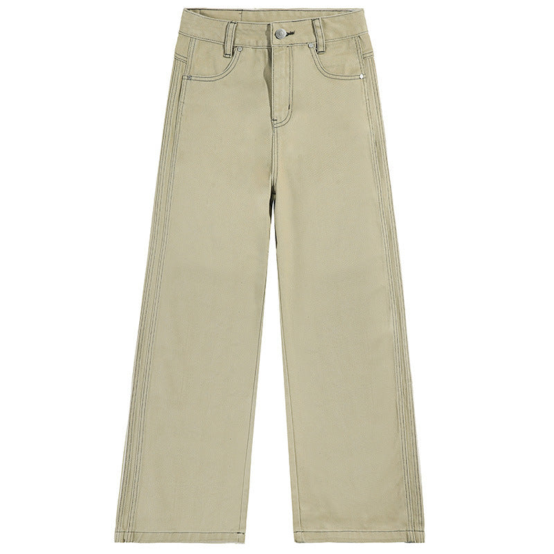 Women's Loose Straight Denim Long Pants