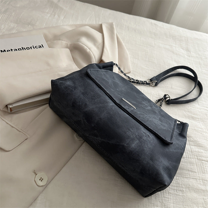 Women's Large Capacity Stylish PU Chain Crossbody Bag 28.5x20x9cm