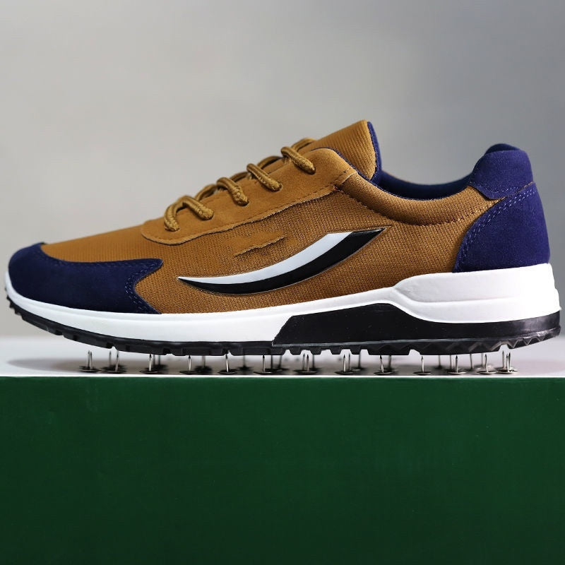 Breathable Versatile Sports Casual Shoes for Women in Brown & Gray Canvas