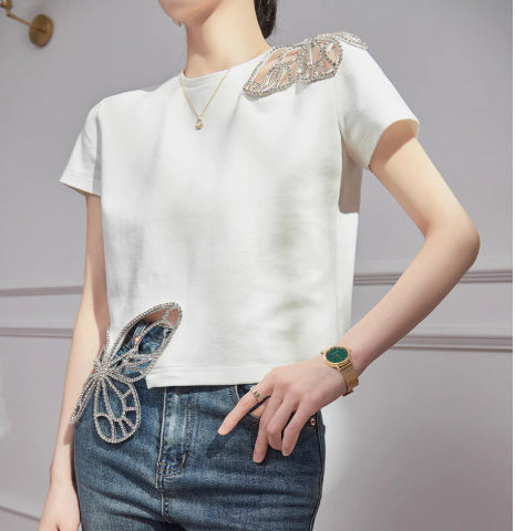Style High-end Fashion Suit For Women With Hollow Flowers
