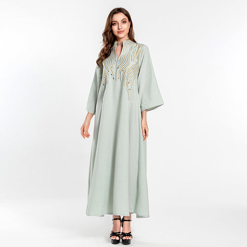 Women's Embroidered Evening Dress Middle Eastern Style