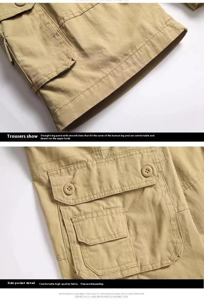 Men's Cotton Workwear Shorts Casual Sports Pants